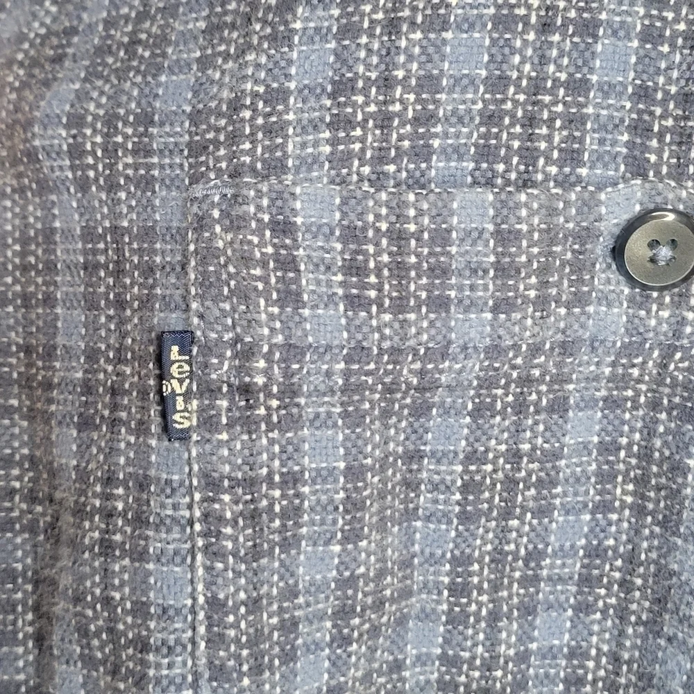Levi’s Jeans WPL 423 Men’s Button Down Thick Long Sleeve Shirt Size Large